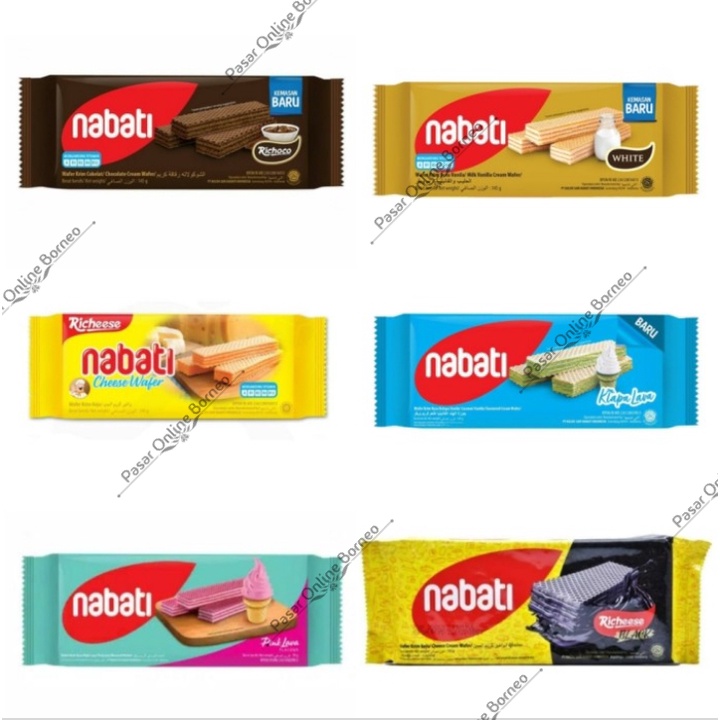 

Nabati Wafer 145 Gram Coklat Keju Susu Black Pink Lava Kelapa Lava