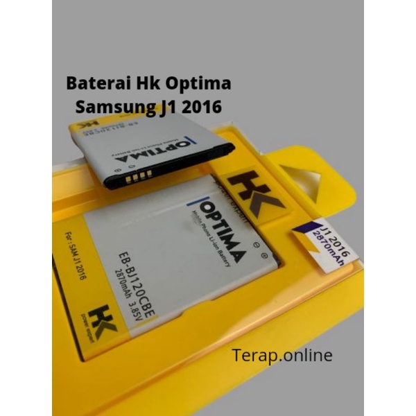 baterai Hk Optima Samsung J1 2016 batre double Power J1 2016
