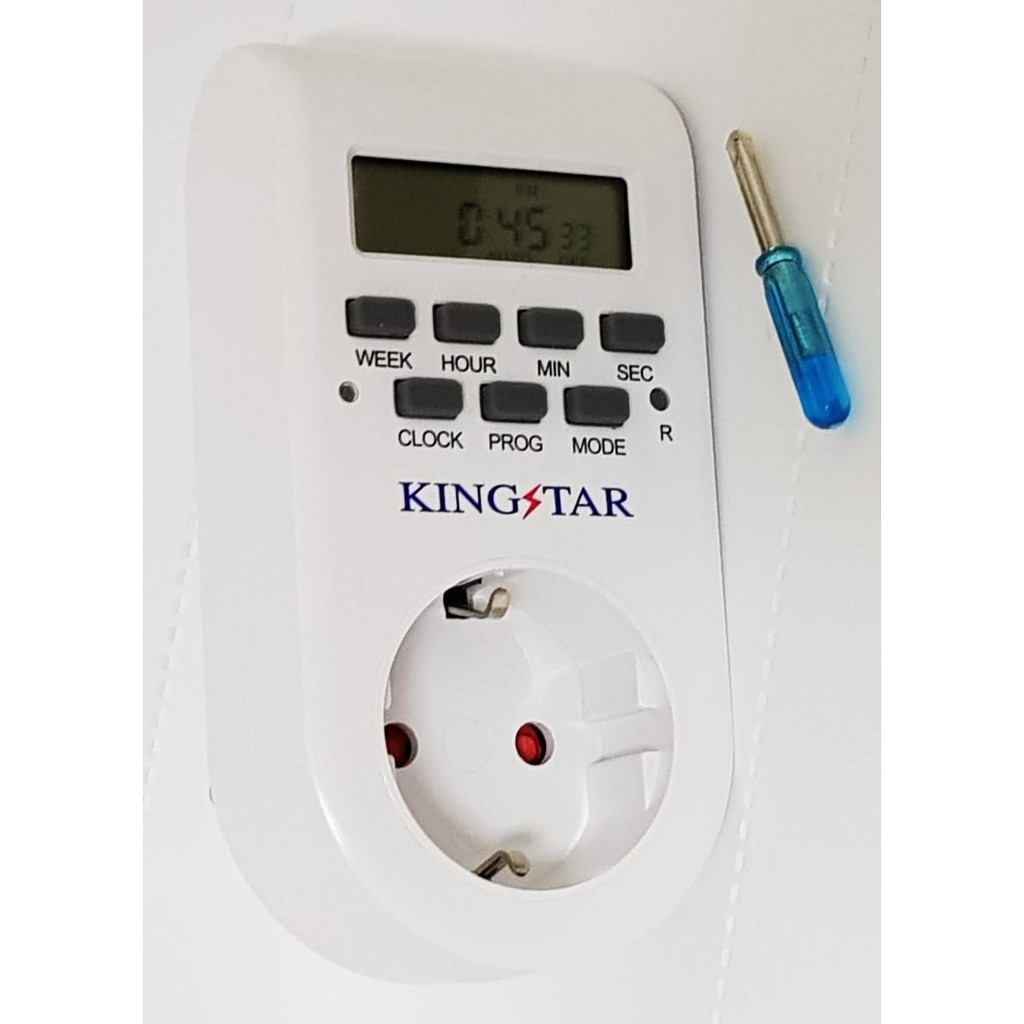 Timer Digital Stop Kontak Kingstar Countdown | Shopee Indonesia