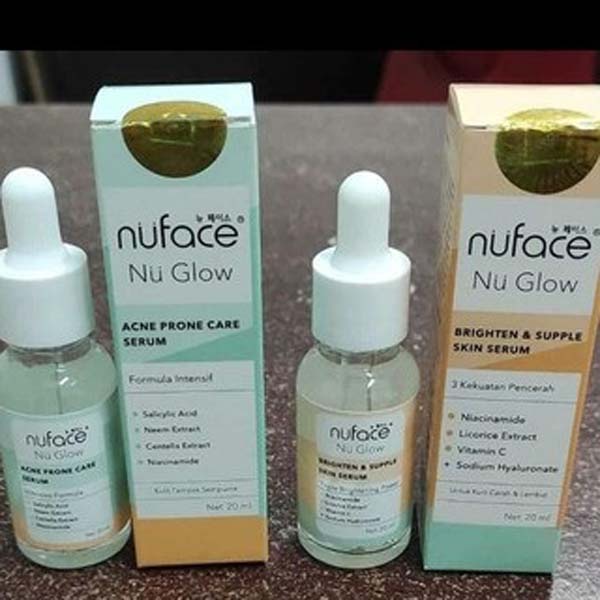 Nuface Nu Glow Face Serum - Brighten &amp; Supple - Acne Prone Care - 20ml - Nu Face