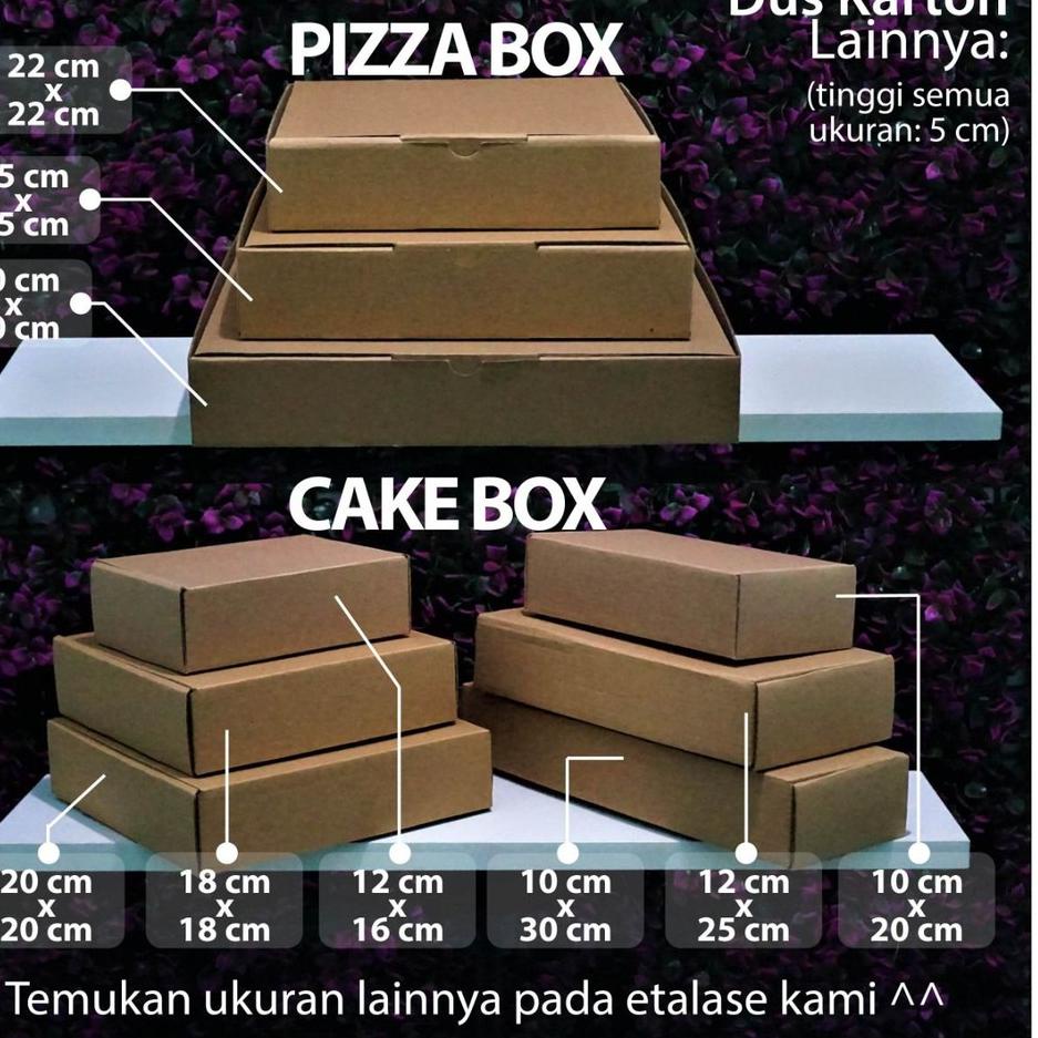 

WF6✰ Kotak Packaging Polos Tinggi 25 x 25 x 12 cm - Pizza Box - Bentuk Kotak Terlaku