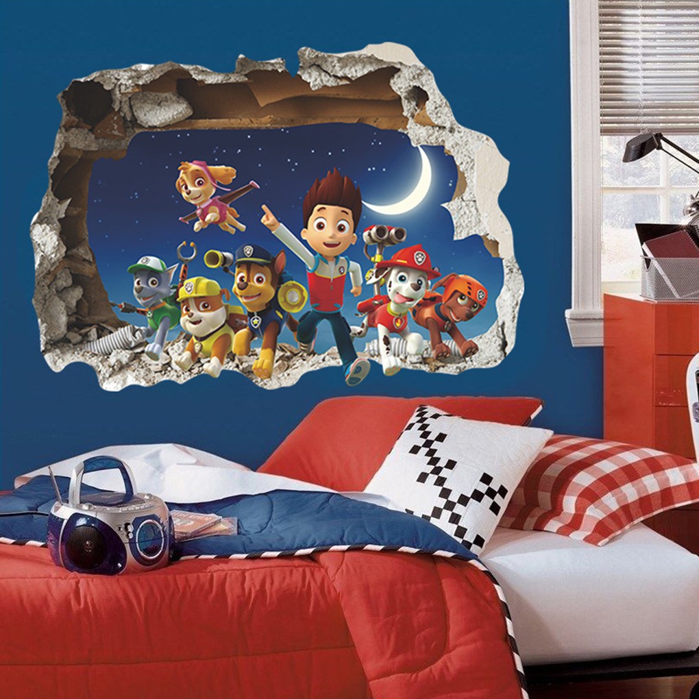 Dekorasi Rumah Stiker Dinding Motif Kartun Paw Patrol Dekorasi Rumah Stiker Dinding Motif Kartun Paw Patrol