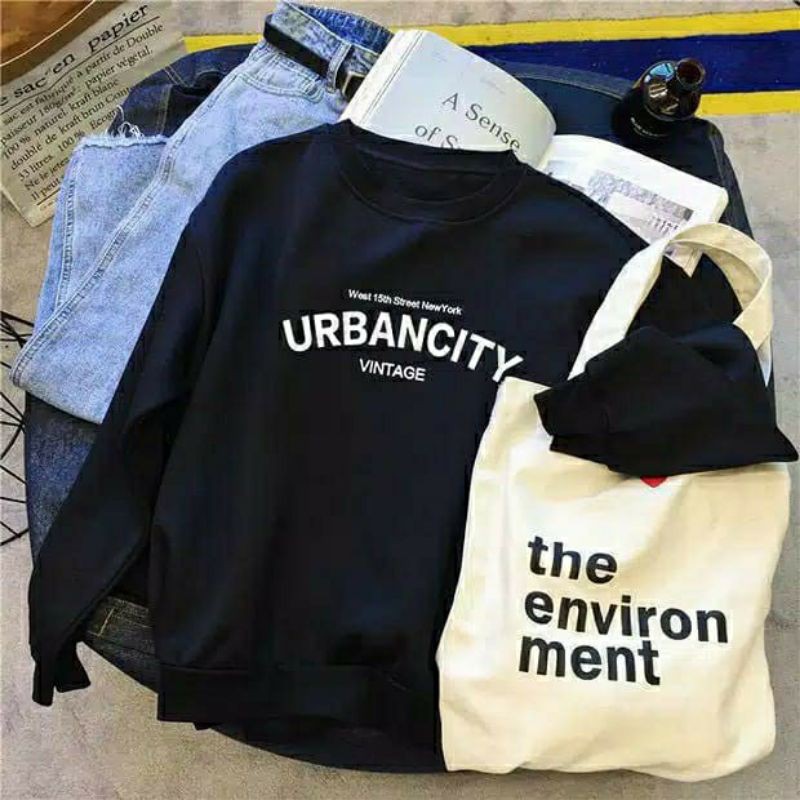 URBAN CITY SWEATER OVERSIZE FLEECE TEBAL