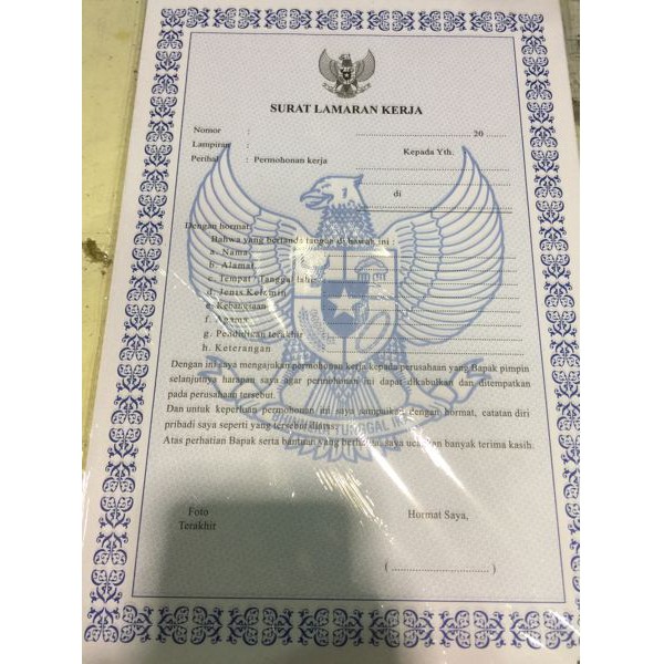 

Surat Lamaran Kerja atk