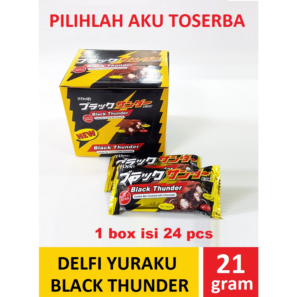 DELFI YURAKU BLACK THUNDER 21GR - (HARGA PER BOX)