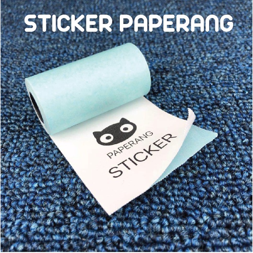 STICKER KERTAS THERMAL BISA LEM LANGSUNG Sticker Paper Roll 57*30mm(2.17*1.18in) Gampang Di Tempel PAPERANG PERIPAGE