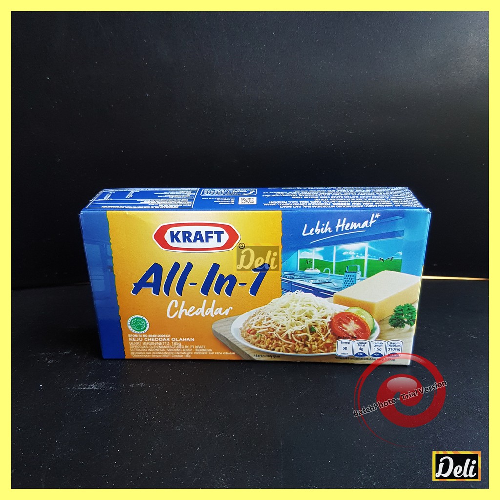 

Kraft Keju Cheddar Olahan Kraft All In One 165gr / Keju Kotak Kraft All in One 165gr