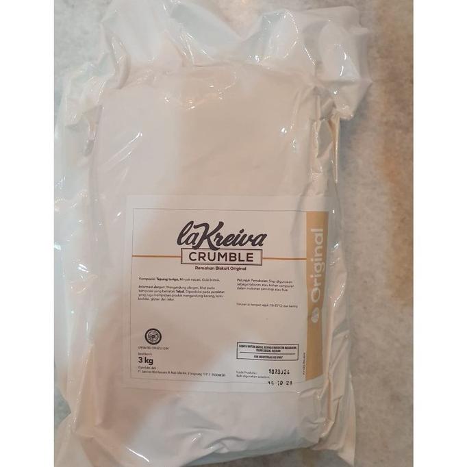 

La Kreiva Original Crumble Extra Fine 1 KG/Remahan Biskuit TERLARIS TERPERCAYA ORIGINAL