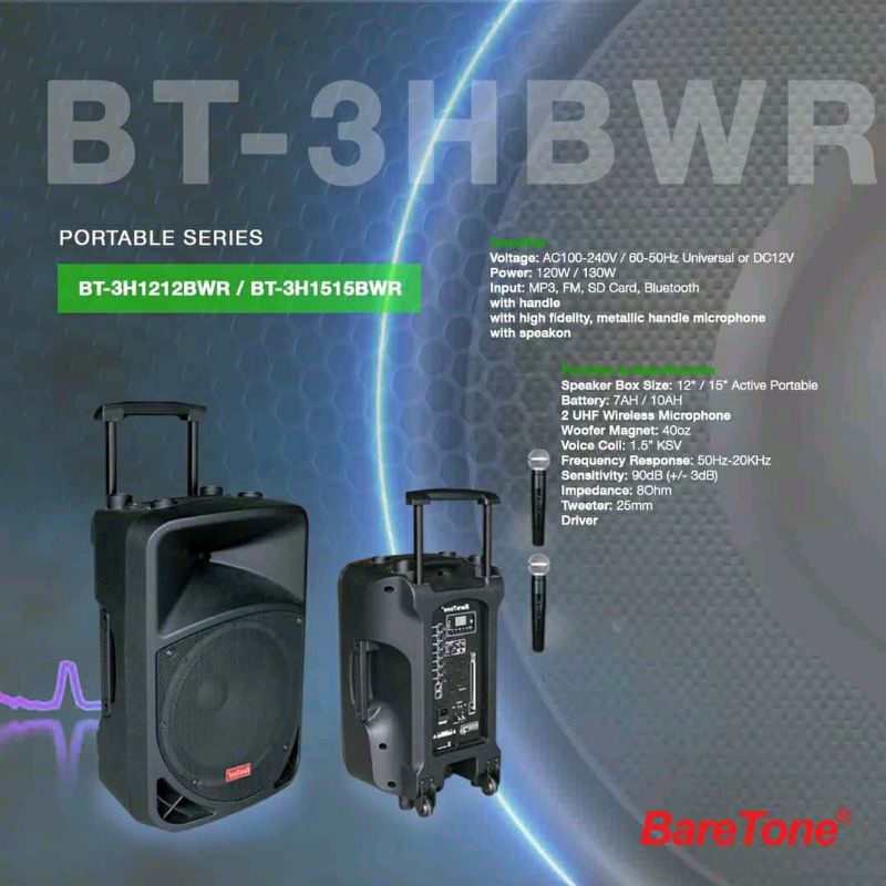 Speaker Aktif Portable Meeting Wireless Baretone Original