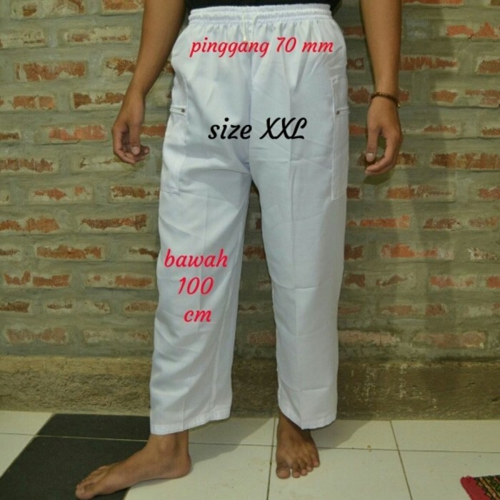 Celana Pangsi Jumbo Xxl Sirwal Komprang Silat Celana Panjang Pria Wan