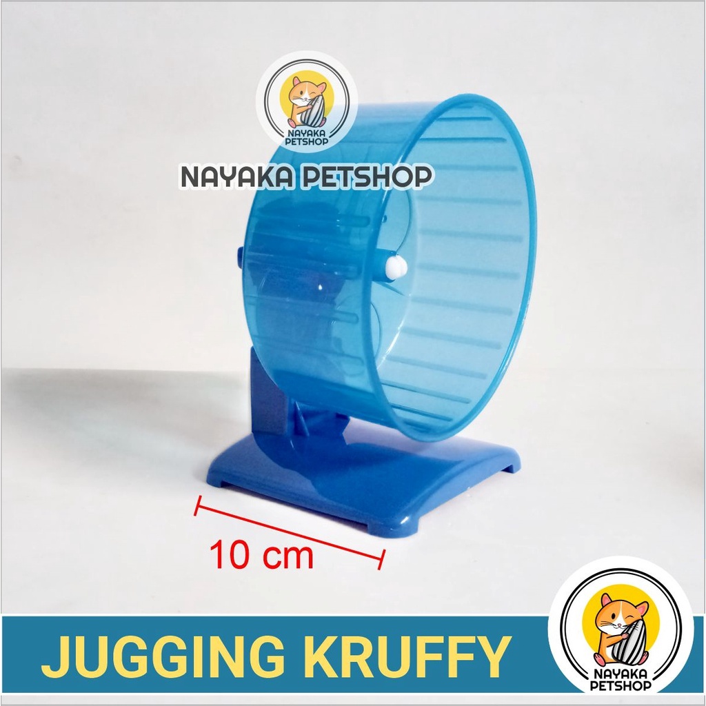 Jugging Kruffy Kincir Hamster Jogging Wheel Running Ball Roda Rolling Exercise