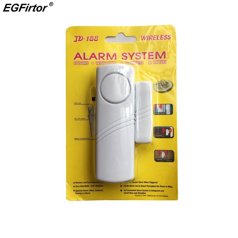 Alarm Pintu Jendela JD-188 / Alarm Pintu Panjang Lemari Rumah Sensor Bel Anti Maling