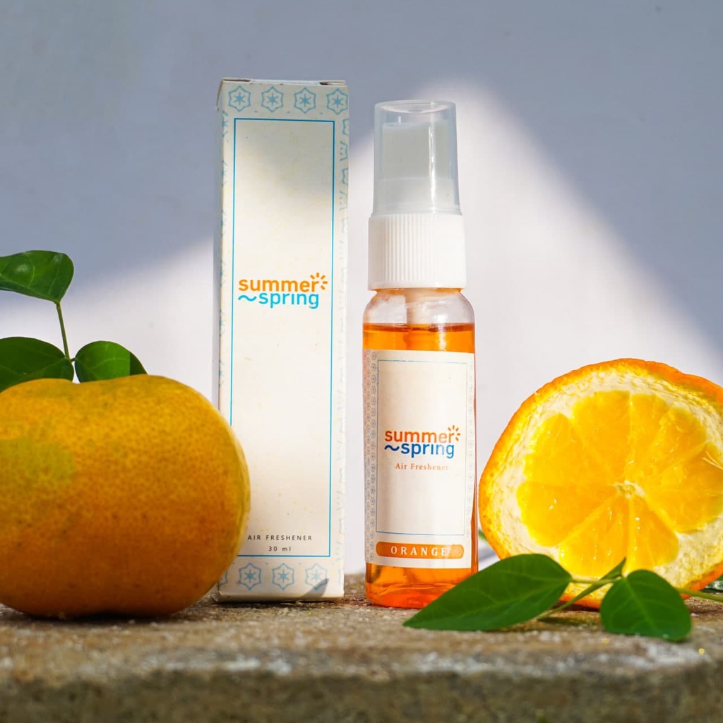 Pengharum Pewangi AC Mobil Ruangan Kamar Parfum Kamar Mandi Toilet Spray Aroma Orange Summer Spring