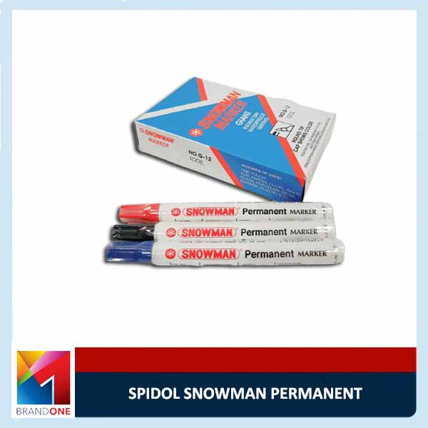

Spidol Snowman Permanent Anti Air Warna Bisa Campur
