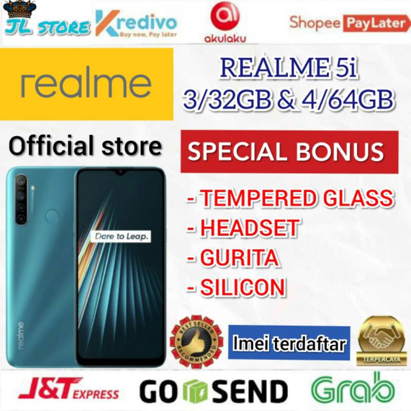 REALME 5I 3/32GB & 4/64GB GARANSI RESMI REALME ORIGINAL