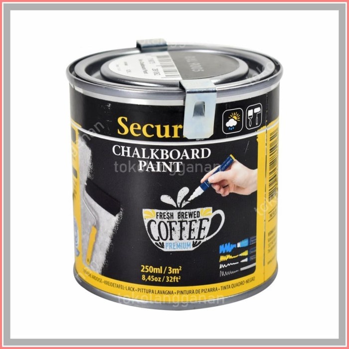 

(TERLARIS) Securit Cat Chalkboard 250 Ml - Hitam