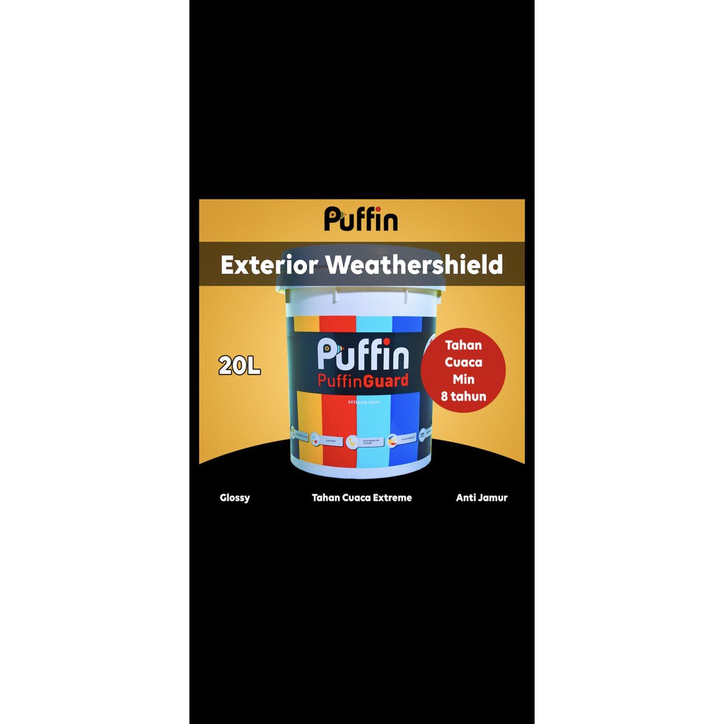 Puffin cat  tembok  exterior  6 thn Setara jotun  dulux  