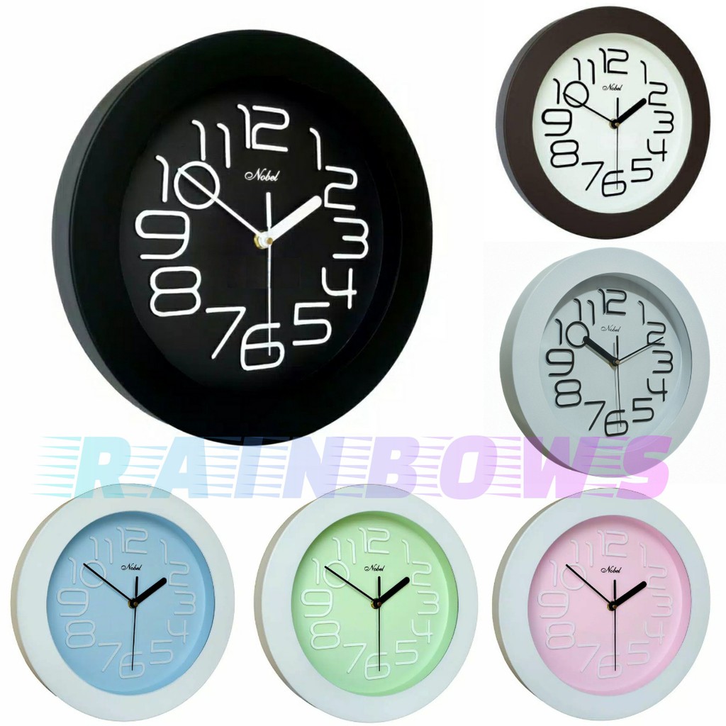 Jam Dinding Nobel (566) - Basic Colour (Quartz)