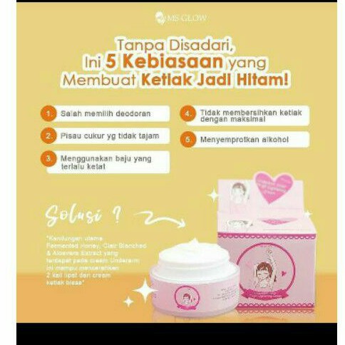 

Pemutih ketiak/underarm Msglow