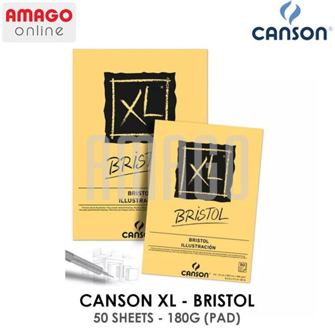 

Murah Canson Xl - Bristol - 50 Sheets - A3 - 180G (Pad) - 400039173 Trendi