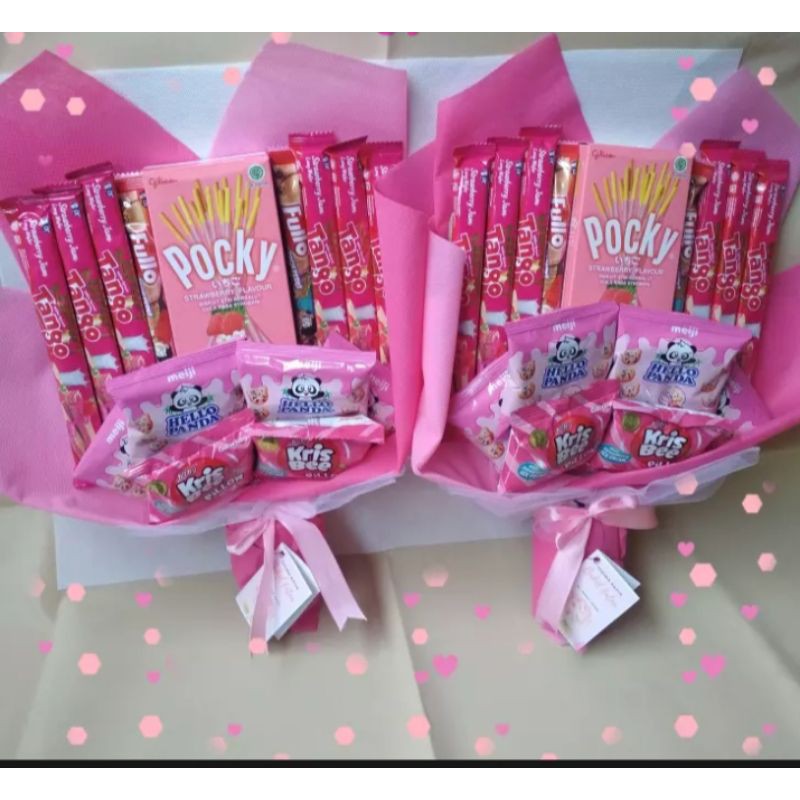 

bucket snack serba pink