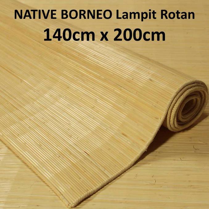 COD Tikar  Lampit Rotan  Handmade 140cm x 200cm Shopee 