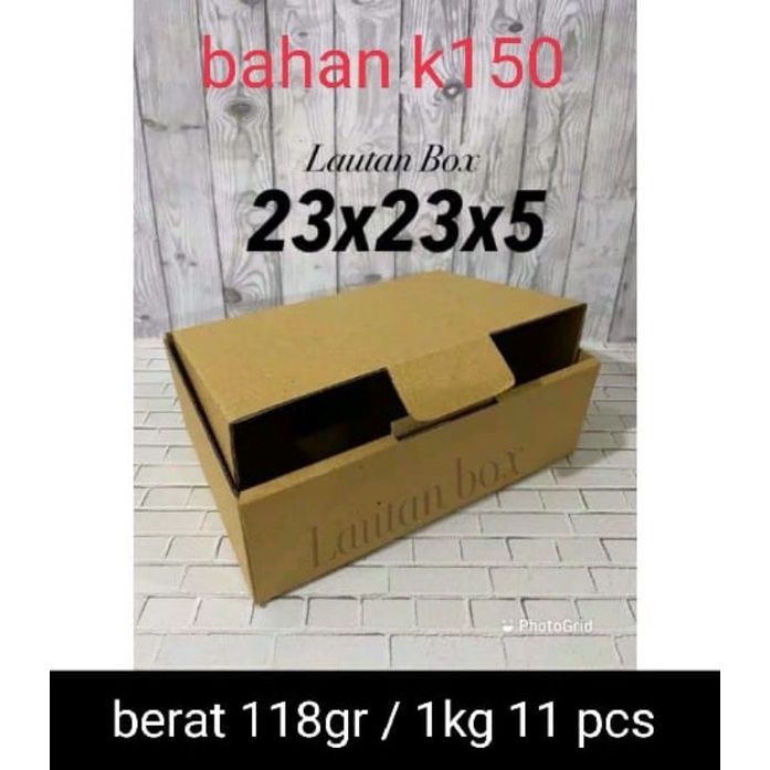 

dus 23x23x5 die cut baju kaos slime mainan frame murah box packing