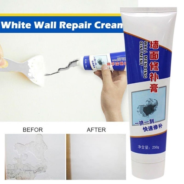 KRIM TAMBAL DINDING PASTA CREAM DEMPUL WALL REPAIR TEMBOK INSTANT