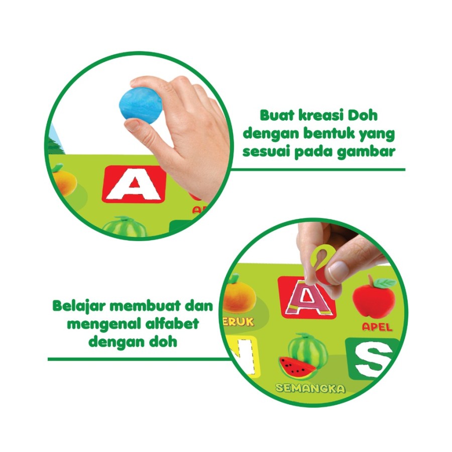 FunDoh STEM Akademik Taman Buah Fun Doh Playset