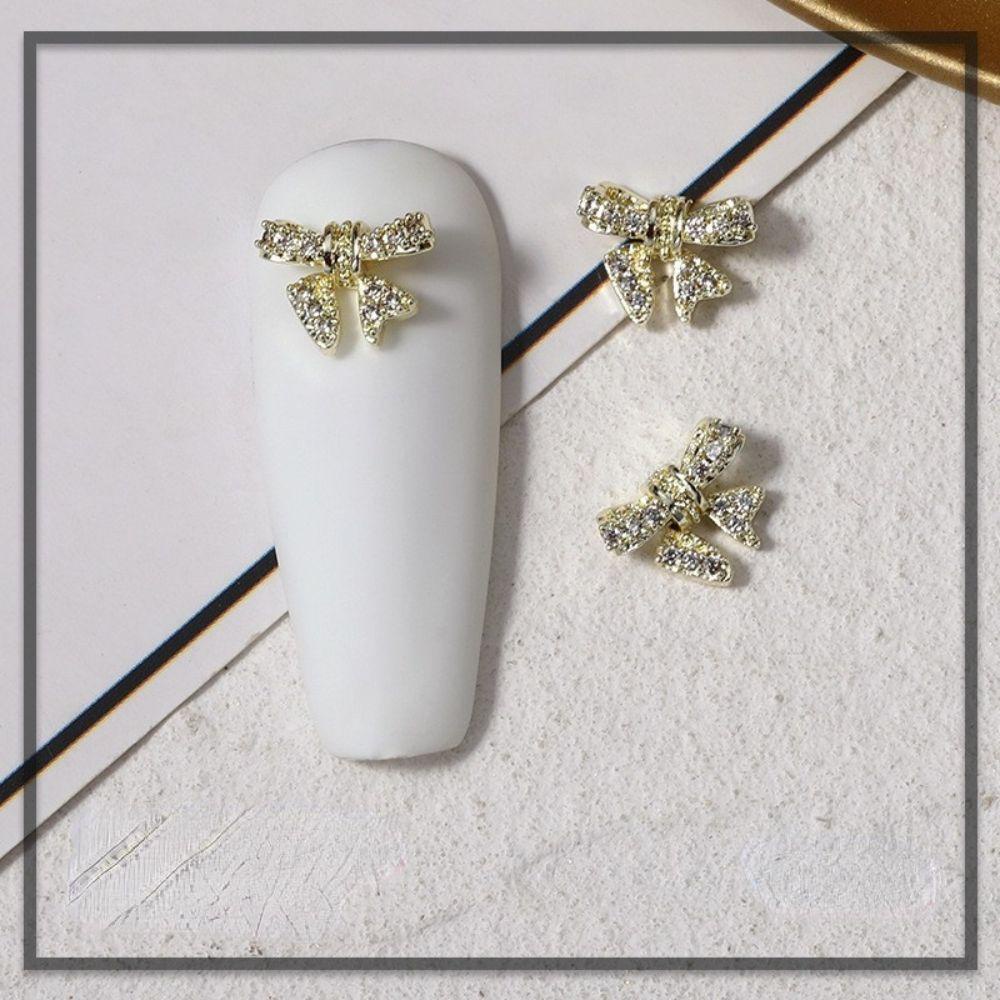 AUGUSTINA Augustina Nail Charms Mewah Super Flash Bunga Hiasan Kuku Manikur Aksesoris DIY Bahan Kuku 3D Dekorasi Kuku