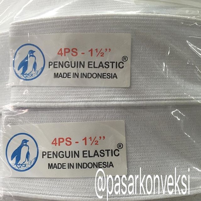 Karet Elastis Putih Penguin 4 PS (4 cm)