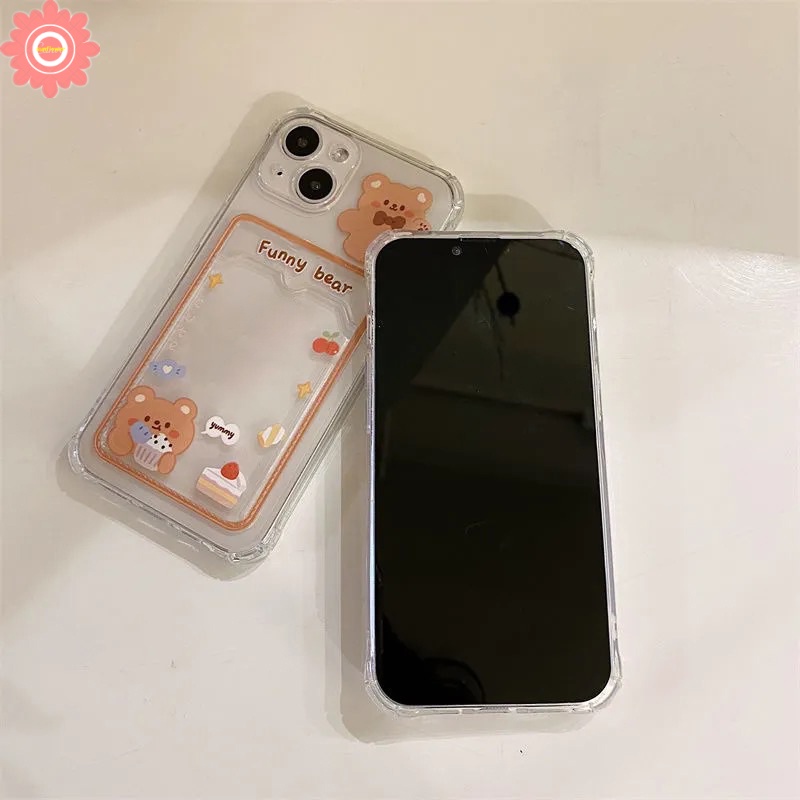 Soft Case Tpu Transparan Shockproof Motif Kartun Kelinci Untuk iPhone 11 7 6s 8 plus 13 12 Pro Max 6 XR X XS Max SE 2020