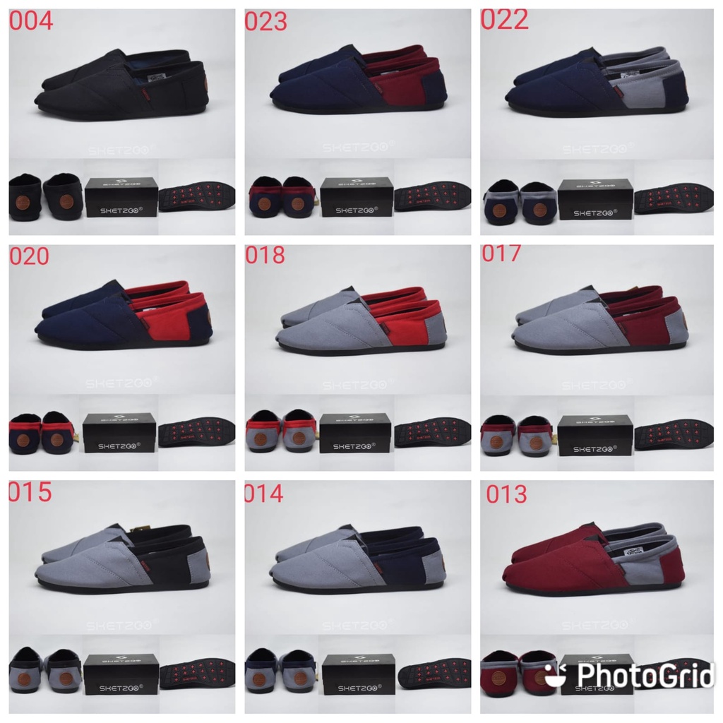 SEPATU SKETZGO ORIGINAL / SEPATU SLIPON / SEPATU WAKAI PRIA-WANITA / SEPATU SLIP ON SANTAI