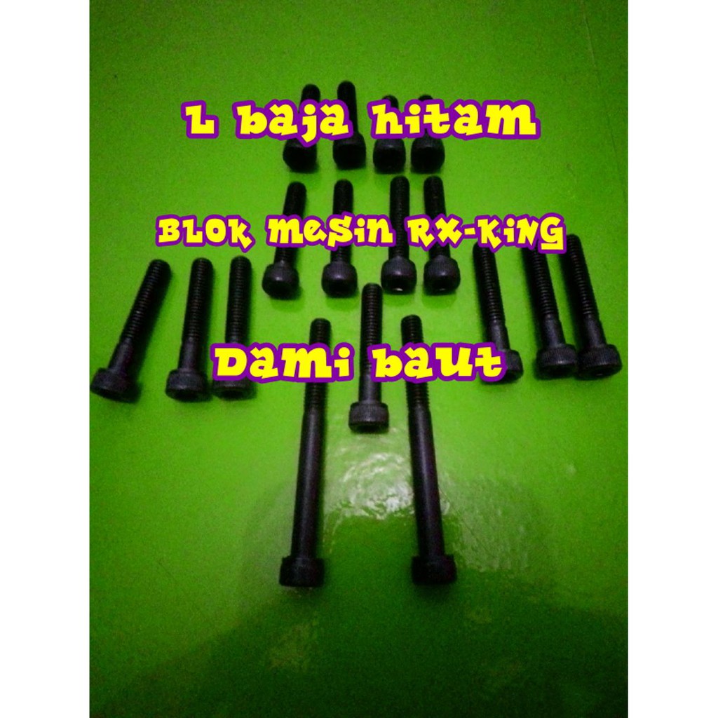 Promo Puasa BAUT L baja hitam blok mesin RX KING Diskon