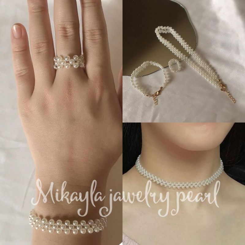 Perhiasan mutiara lombok|Perhiasan mutiara|Mutiara lombok|Set mutiara lombok |Set mutiara lombok ber