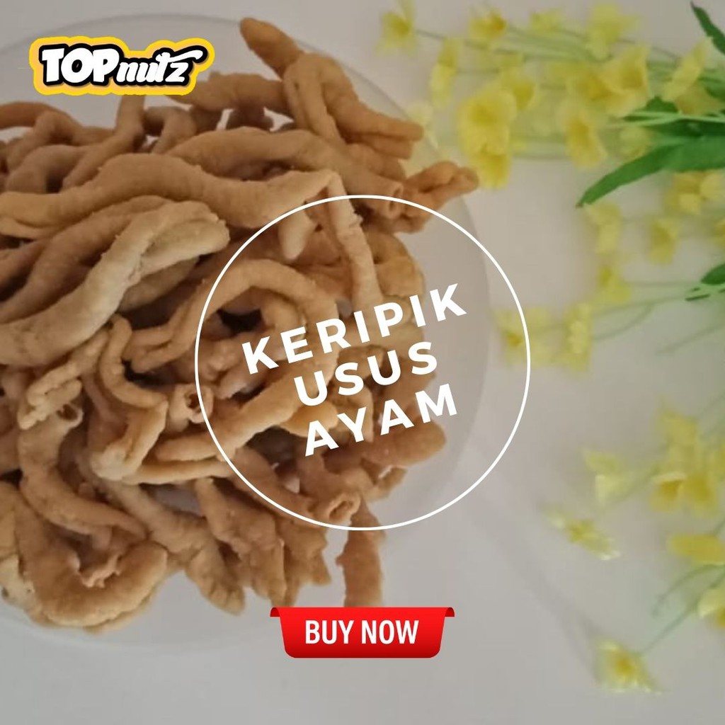 

KERIPIK USUS AYAM PREMIUM TIDAK BAU AMIS 1KG
