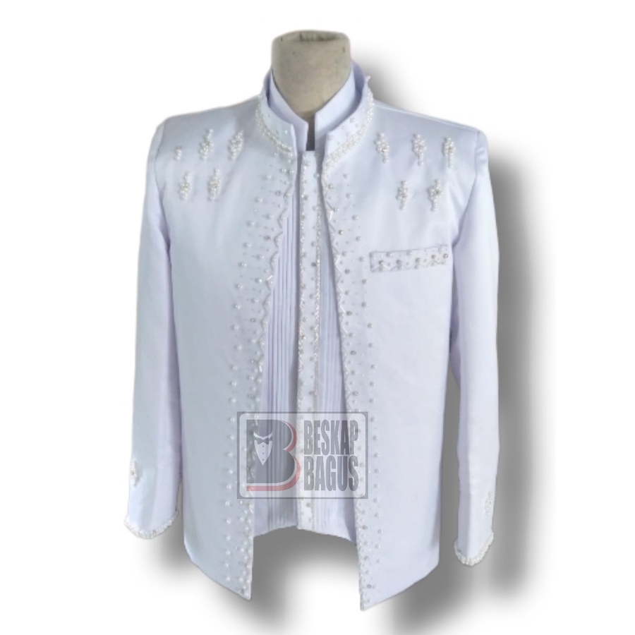 Beskap Pengantin Rompi Lipit