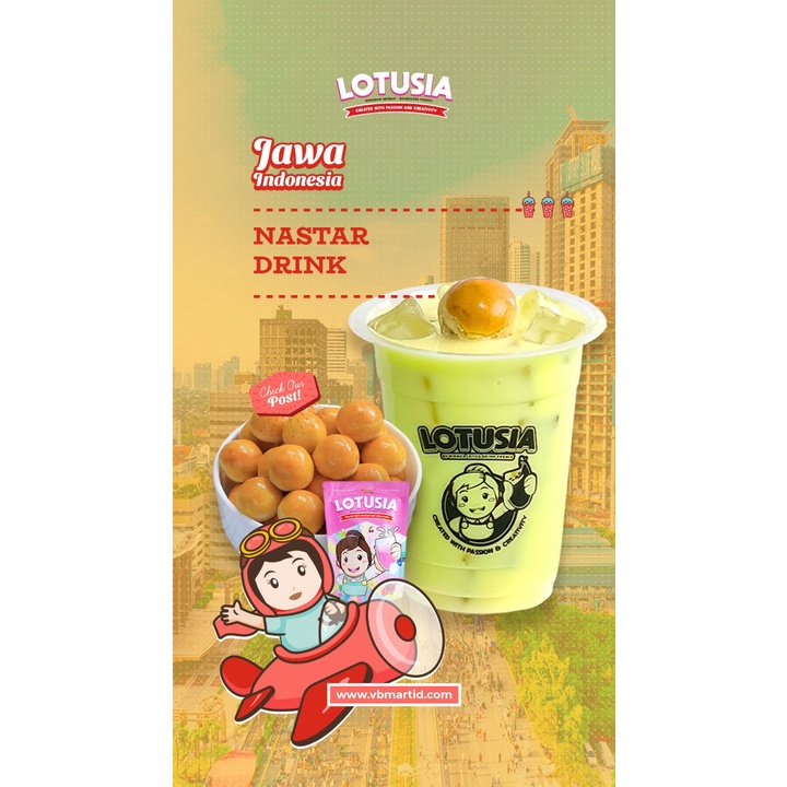 1 kg Lotusia NASTAR Drink Premix (minuman dengan rasa nanas creamy)