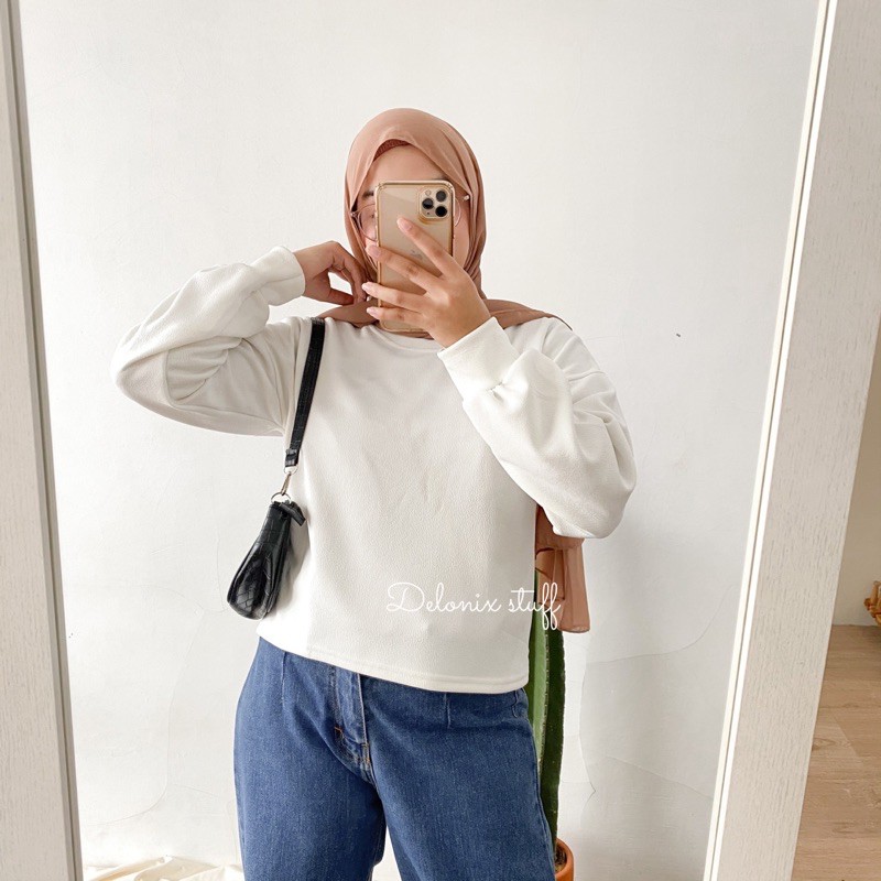 DELONIX | Basic crop sweater