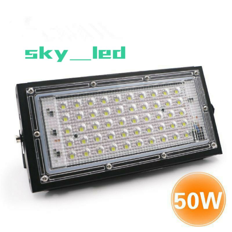 LAMPU SOROT / TEMBAK LED SLIM 50 WATT / 50W / SLIM LED FLOODLIGHT50 WATT AC 220V