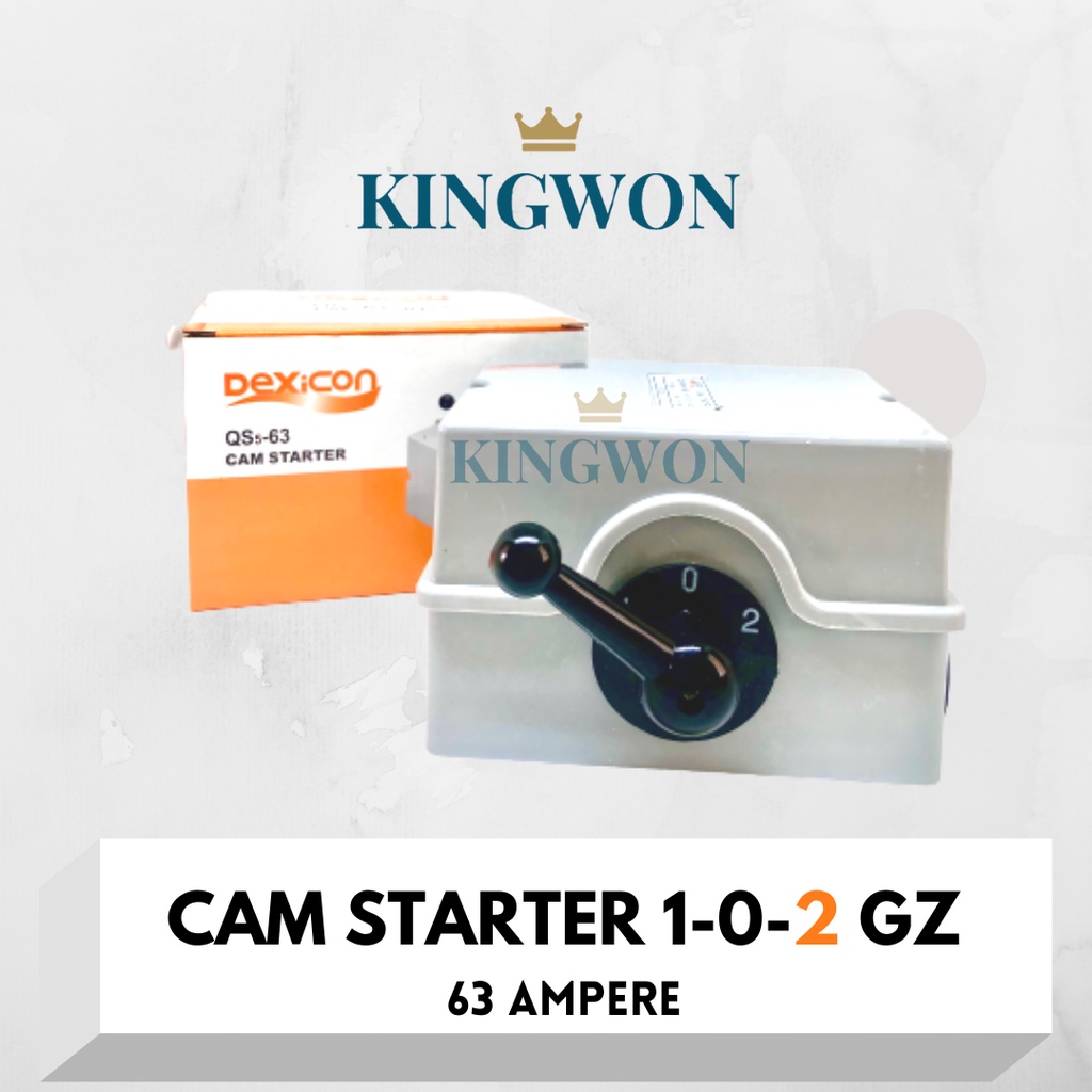 CAM STARTER 63 AMPERE GZ 1-0-2 GA 1-0 DEXICON SAKLAR GENSET ON OFF SAKLAR HANDLE