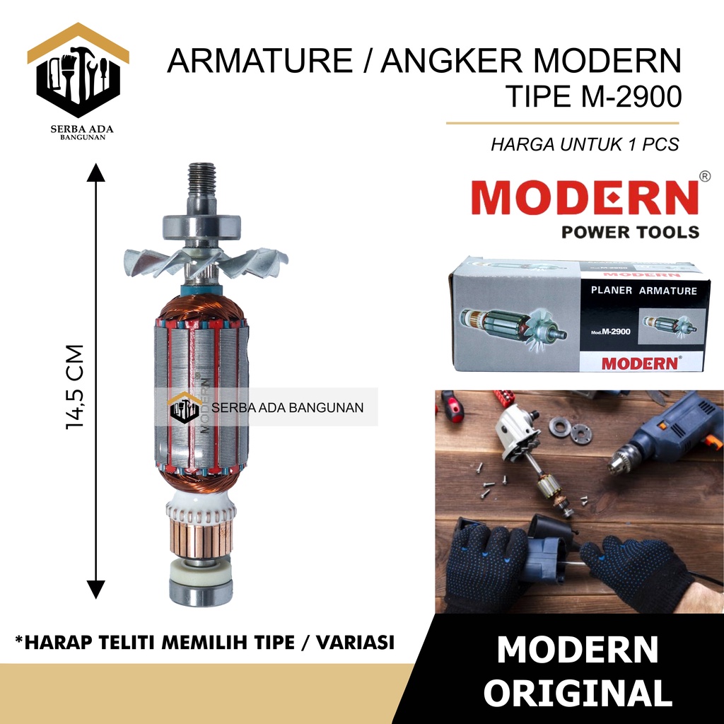 Armature Angker Mesin Serut Planer Ketam Makita Modern 2900 1900