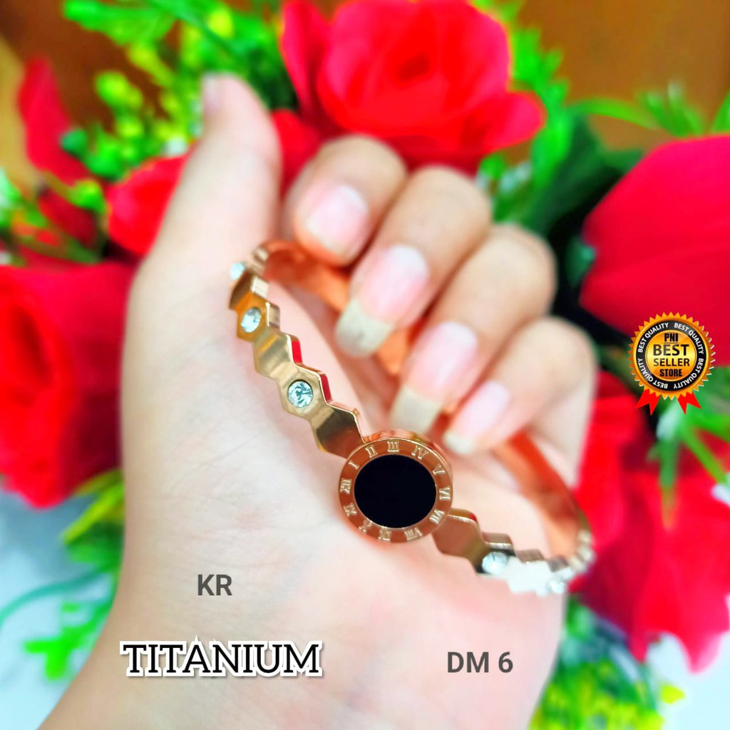 COD|| Gelang Bangkok TITANIUM Rosegold varian motif Remaja TIDAK LUNTUR, TIDAK BERKARAT