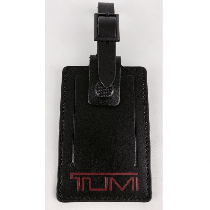 {kiranastore} TUMI Alpha Luggage Tag - Large  Black/Red  Murah