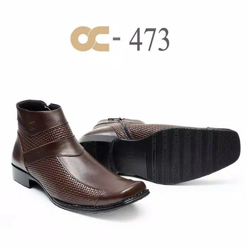 SEPATU KERJA PRIA KANTORAN MOTIF BILIK ODON CIBADUYUT SEPATU KERJA SEPATU FORMAL PANTOFEL KULIT