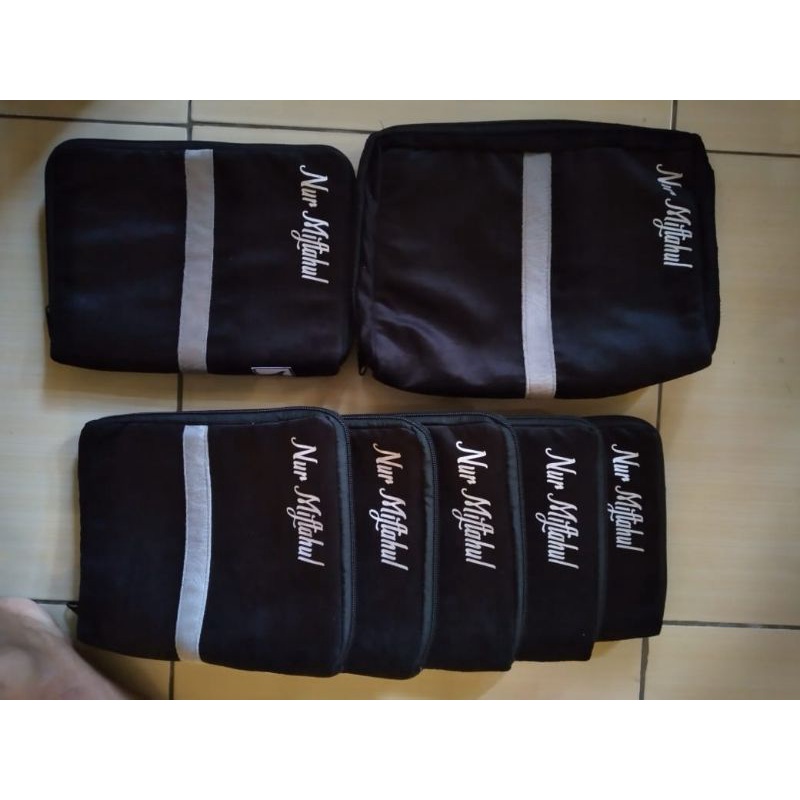 

variasi strib, sablon tulisan, 4 nomor,(al-quran &4set khadis)