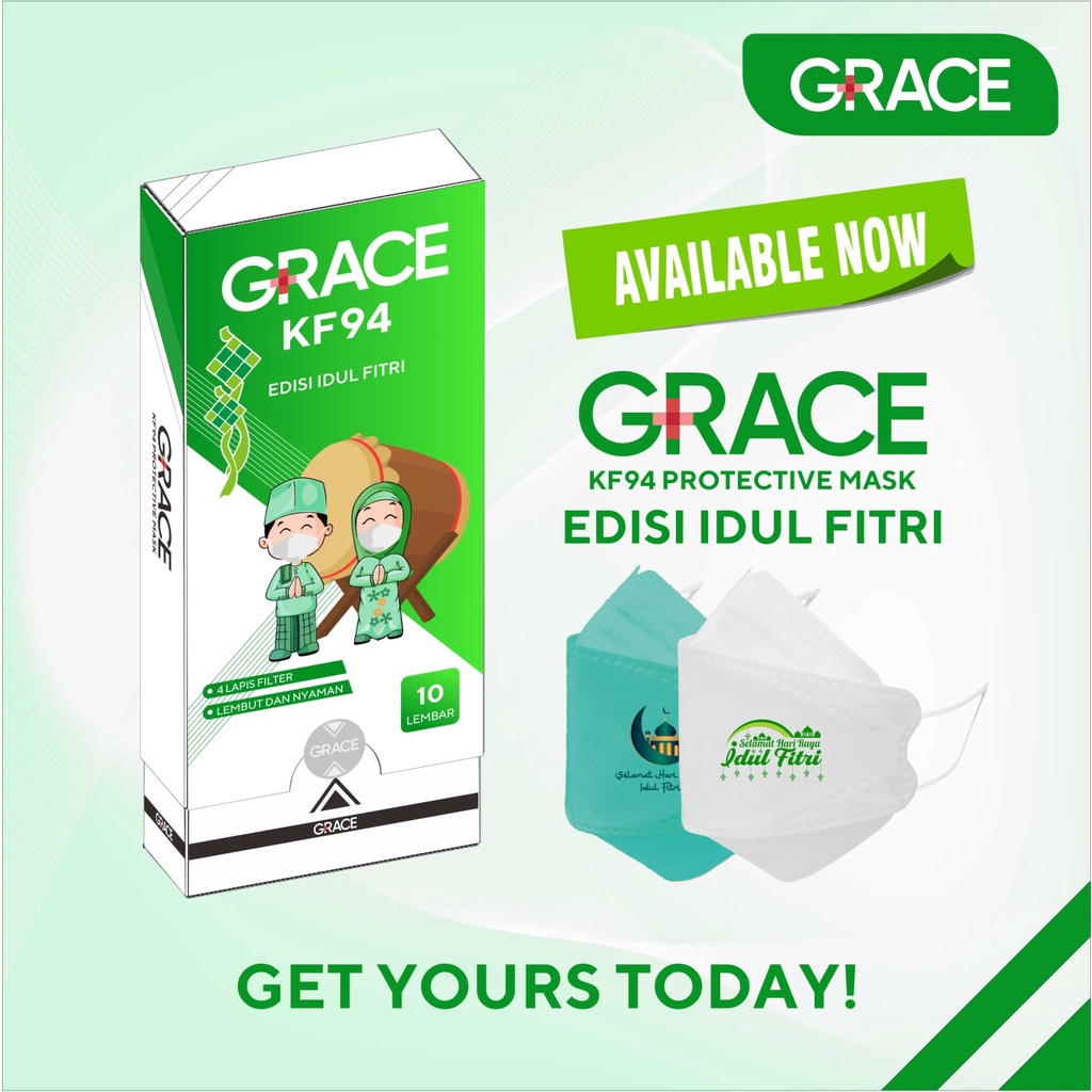 Grace Masker KF 94 Idul Fitri Edition ( 4 Ply )