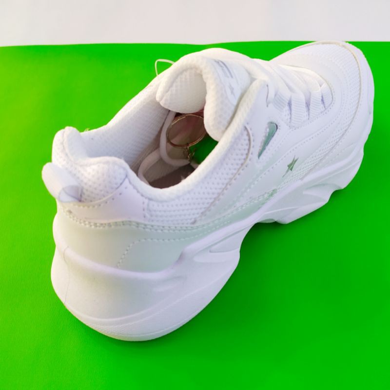 Sepatu Wanita Cewek Olahraga Sport Running Kekinian Pro Att Lip 501 Original White Size 37 s/d 40 Murah Berkualitas - Putih - Cod-4