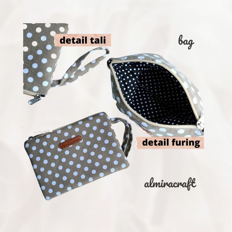 

Pouch Kotak Tali Kanvas Handmade