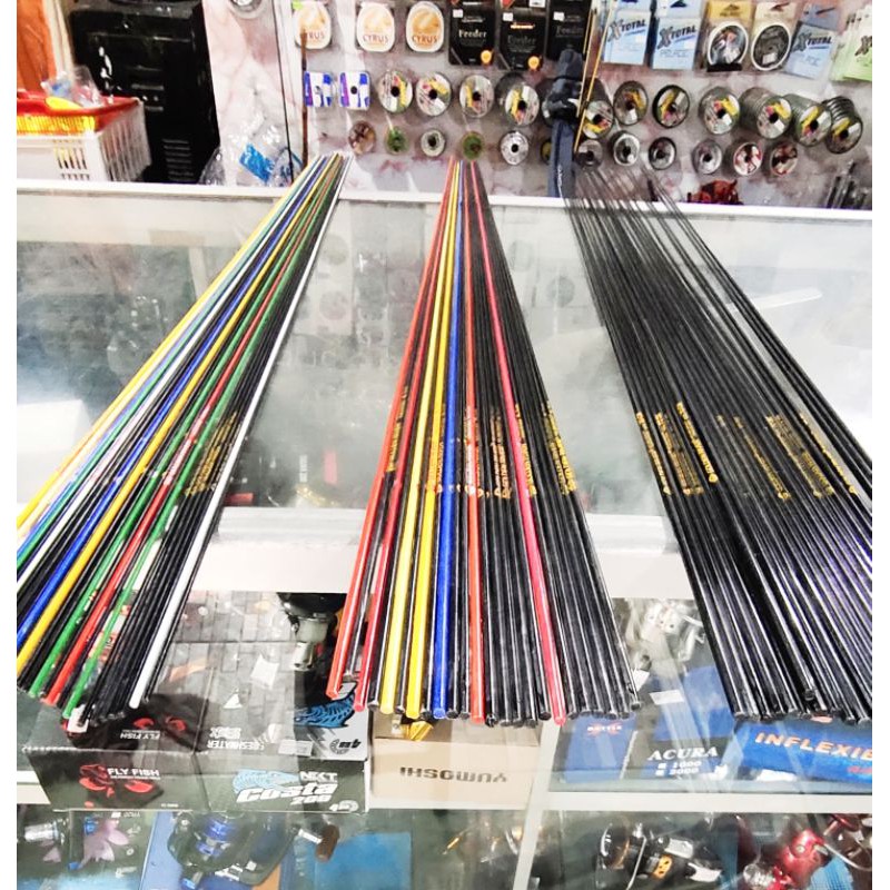 Ujung Fiber Joran Pancing 70 cm Lentur GOLDEN RIVER / GOLDEN PRO  Ujungan Tegek / LAINYA